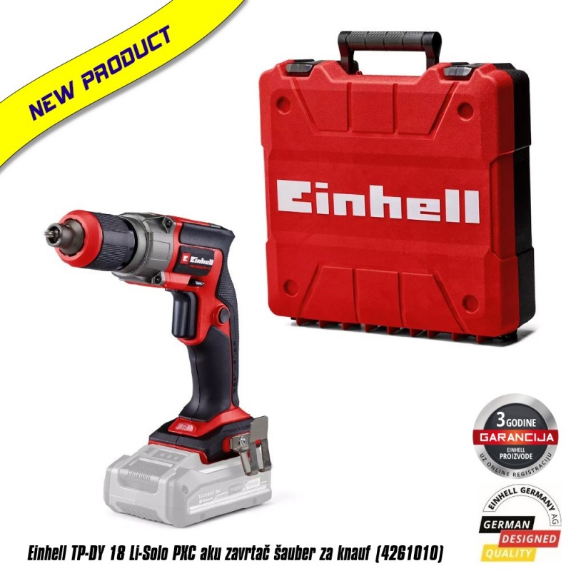 Einhell TP-DY 18 Li-Solo Power X-Change aku zavrtač šauber za knauf (4261010)
