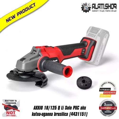 Einhell AXXIO 18/125 Q Li BL - Solo Power X-Change akumulatorska kutna-ugaona brusilica (4431151)