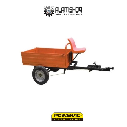 Powerac prikolica za kultivator kopačicu s kočnicom (PW006)