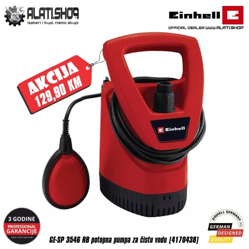 Einhell GE-SP 3546 RB potopna pumpa za čistu vodu (4170438)