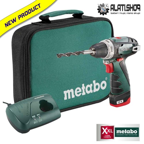 Metabo BS Basic 12V PowerMaxx bušilica odvijač aku u torbi (600079500)
