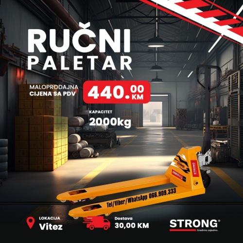 Strong ručni paletar - viličar 2 T 2T-1150