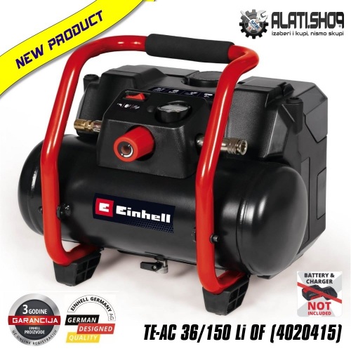 Einhell TE-AC 36/150 Li OF Solo Power X-Change akumulatorski zračni kompresor (4020415)