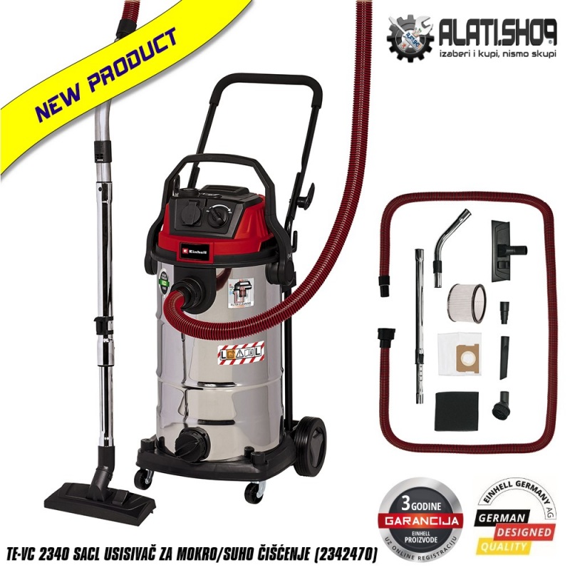 Einhell Expert TE-VC 2340 SACL usisivač za mokro/suho čišćenje (2342470)