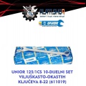 Unior 125/1CS 10-dijelni set viljuškasto-okastih ključeva 8-22 (611019)