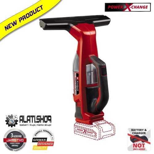 Einhell BRILLIANTO - Solo Power X-Change perač - usisavač za stakla (3437100)