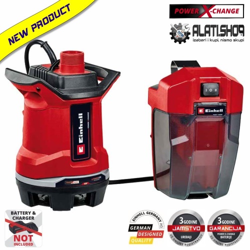 Einhell GE-DP 18/25 Li - Solo Power X-Change  potopna pumpa za nečistu vodu (4181580)