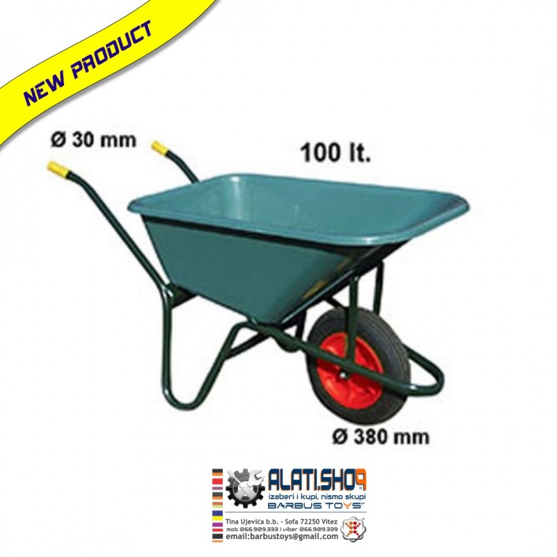 Standard vrtna kolica tačke PVC korito 100 L (4015)