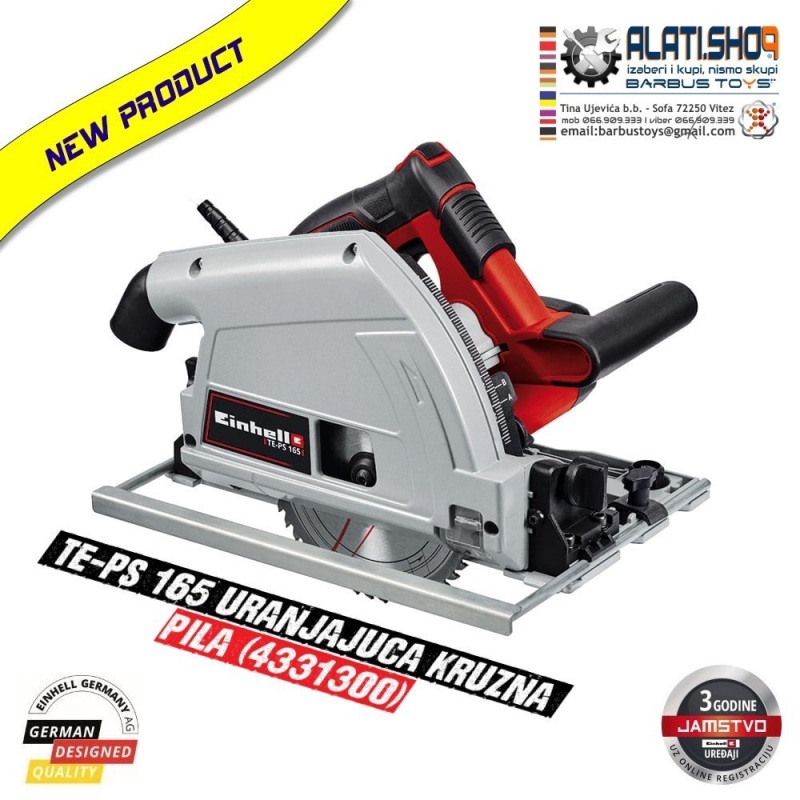Einhell TE-PS 165 uranjajuća kružna pila žaga testera (4331300)