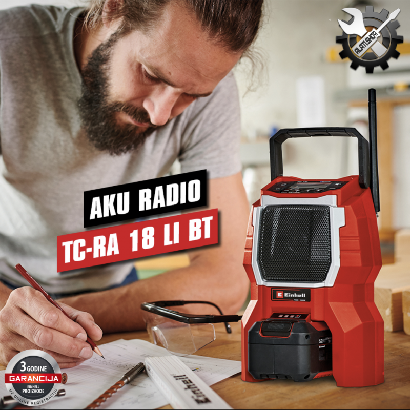 Einhell TC-CR 18 Li BT - Solo Power X-Change akumulatorski radio (3408017)