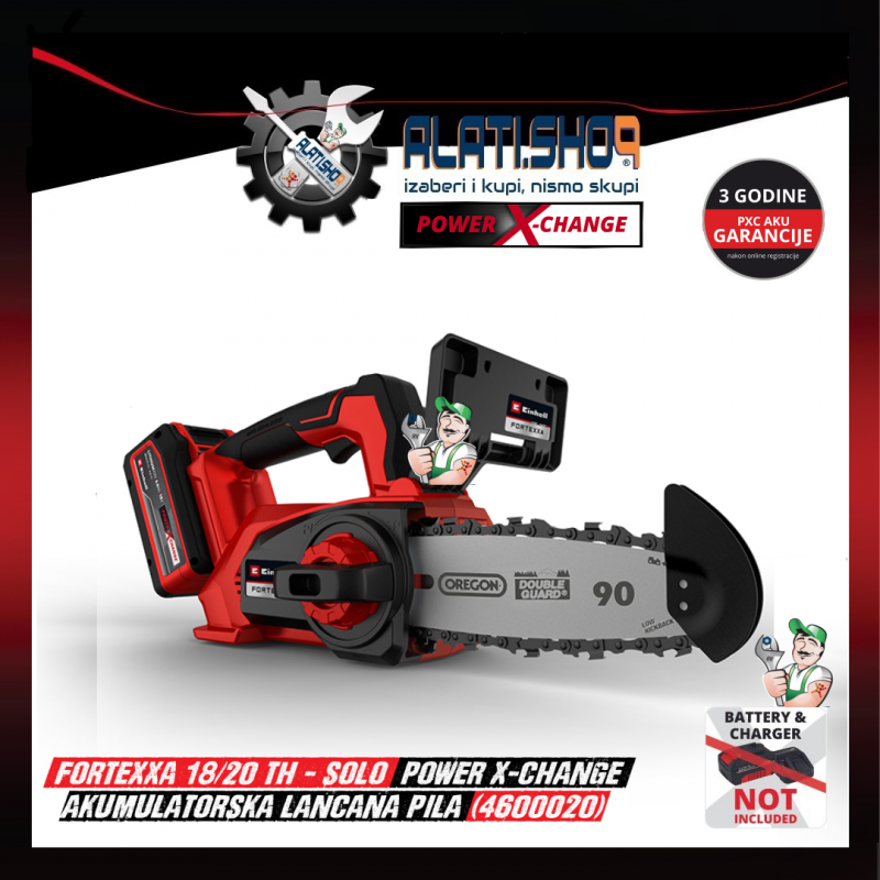 Einhell FORTEXXA 18/20 TH - Solo Power X-Change akumulatorska lančana pila-žaga-testera (4600020)