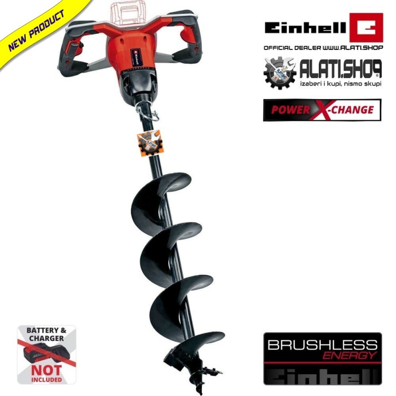 Einhell GE-EA 18/150 Li BL - Solo Power X-Change akumulatorska bušilica za zemlju (3437000)
