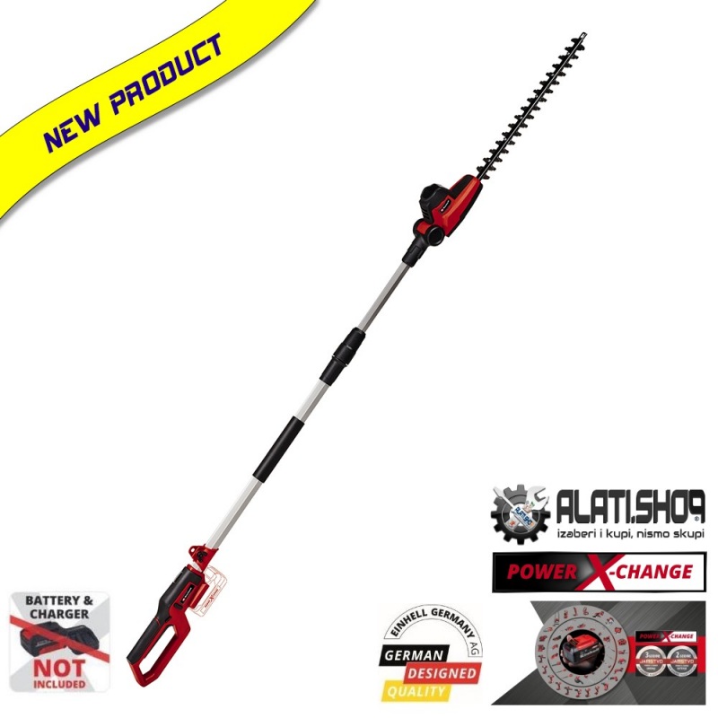 Einhell GC-HH 18/45 Li T-Solo Power X-Change akumulatorske teleskopske škare-makaze za živicu (3410585)