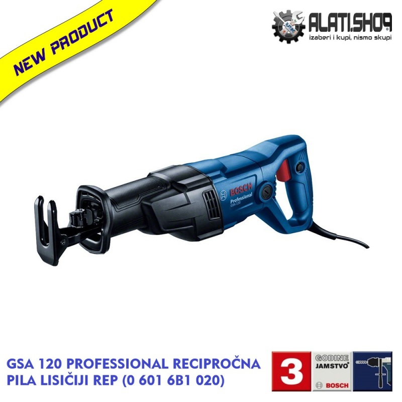 BOSCH GSA 120 Professional recipročna sabljasta pila lisičji rep (0 601 6B1 020)
