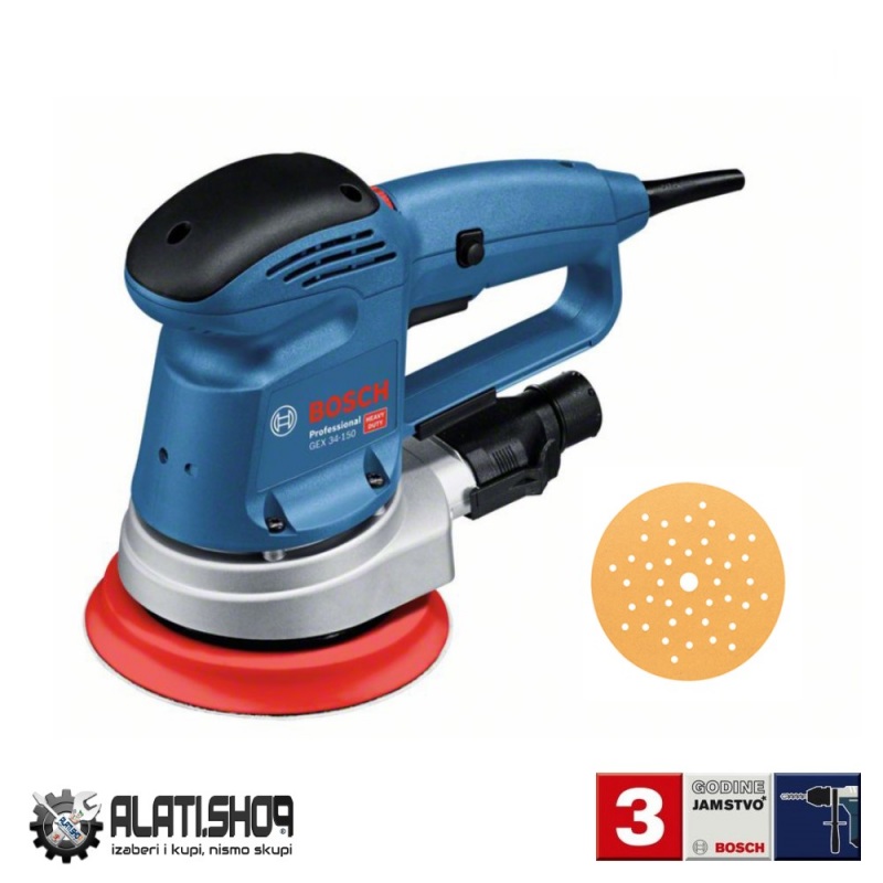 BOSCH GEX 34-150 Professional ekscentrična brusilica (0 601 372 800)