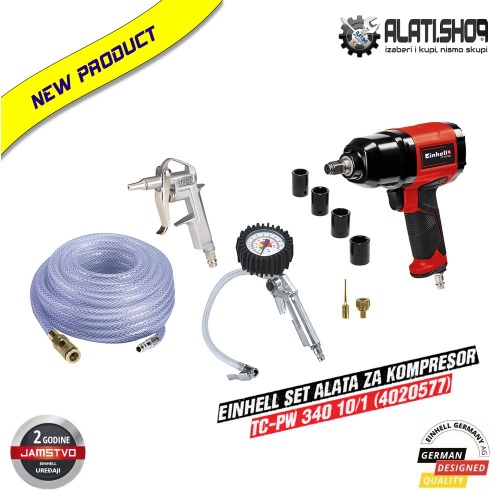 Einhell set alata za kompresor TC-PW 340 10/1 (4020577)