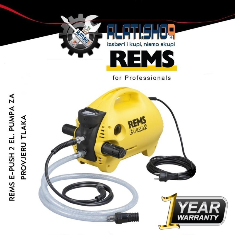 Rems E-PUSH 2 električna pumpa za provjeru tlaka(115500 R220)