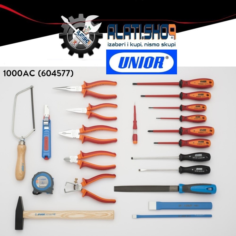 Unior 1000AC alati ručni u garnituri 21 komad (604577)