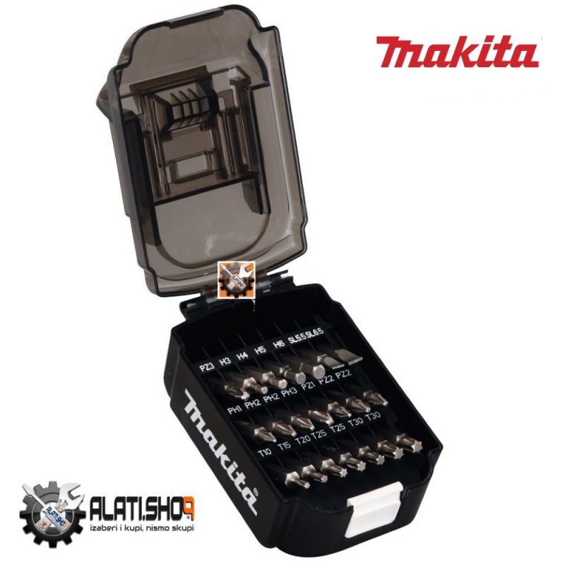 Makita 31-dijelni set bit nastavaka Silver SL-PH-PZ-H-T 25 mm za odvijač (B-68317)