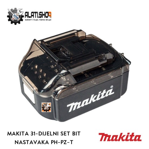 Makita 31-dijelni set bit nastavaka Silver SL-PH-PZ-H-T 25 mm za odvijač (B-68317)