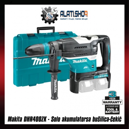Makita DHR400ZK - Solo akumulatorsa bušilica-čekić
