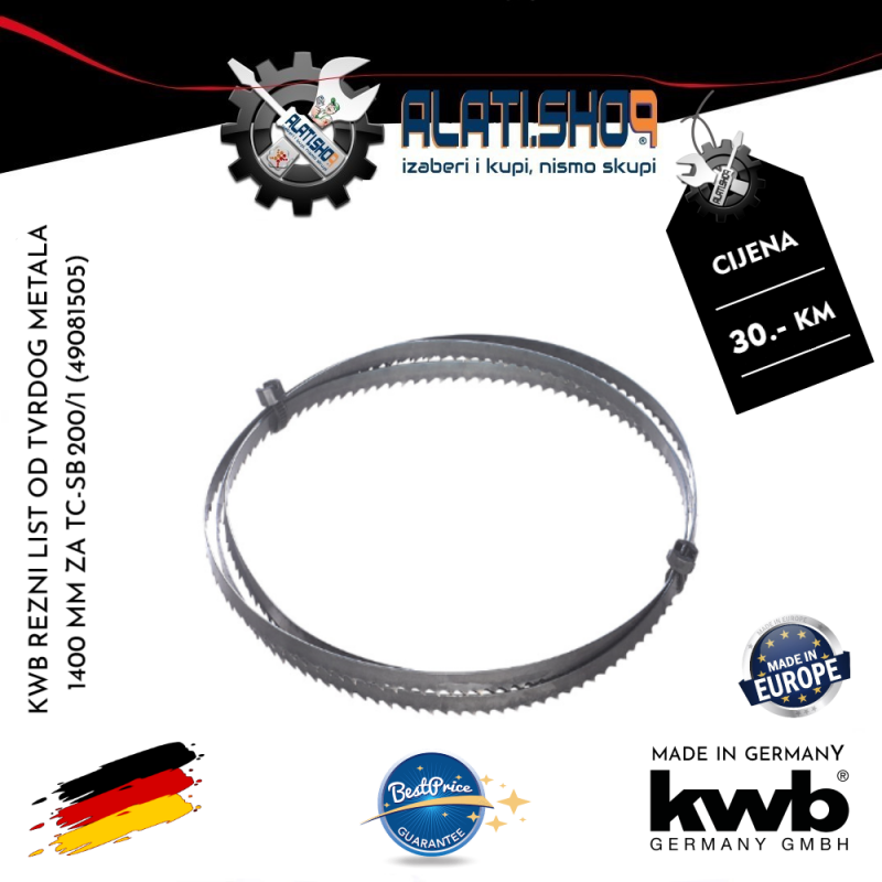 KWB rezni list od tvrdog metala 1400 mm za TC-SB 200/1 (49081505)