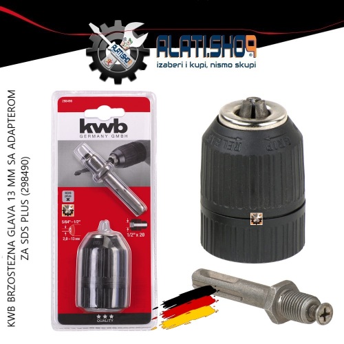 KWB brzostezna glava 13 mm sa adapterom za SDS Plus (49298490)