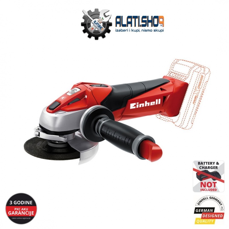 Einhell TE-AG 18 Li - Solo Power X-Change akumulatorska kutna-ugaona brusilica (4431110)