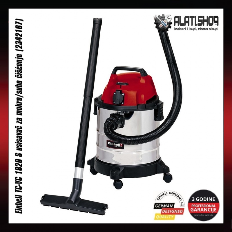 Einhell TC-VC 1820 S usisavač za mokro/suho  čišćenje (2342167)